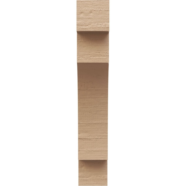 3in. W X 6in. D X 18in. H Series 2 Thin Mediterranean Rough Cedar Woodgrain TimberThane Corbel, Tan